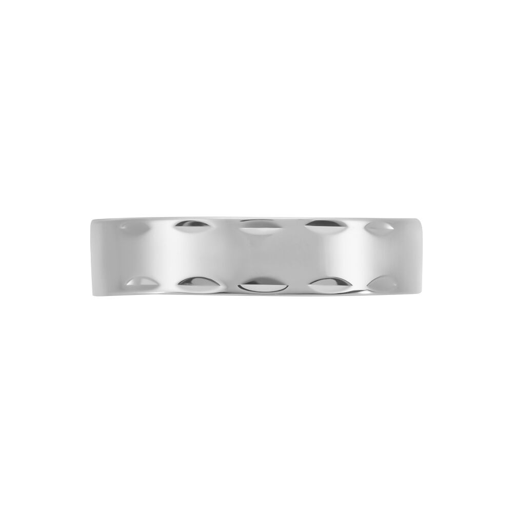 Alliance Ghislain Argent Blanc - Alliances créatives Homme | Marc Orian