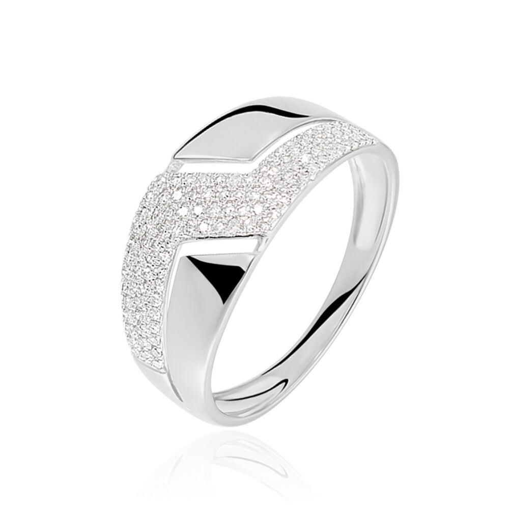 Bague Tara Or Blanc Diamant - Bagues pierres précieuses Femme | Marc Orian
