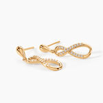 Boucles D'oreilles Pendantes Dunya Plaqu&eacute; Or Jaune Oxyde De Zirconium - Pendantes Femme | Marc Orian