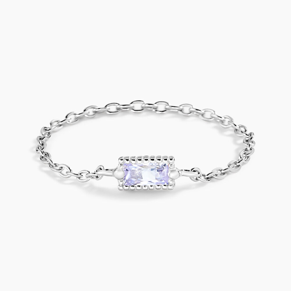 Bague Lipa Argent Blanc Oxyde De Zirconium - Bijoux fantaisie Femme | Marc Orian