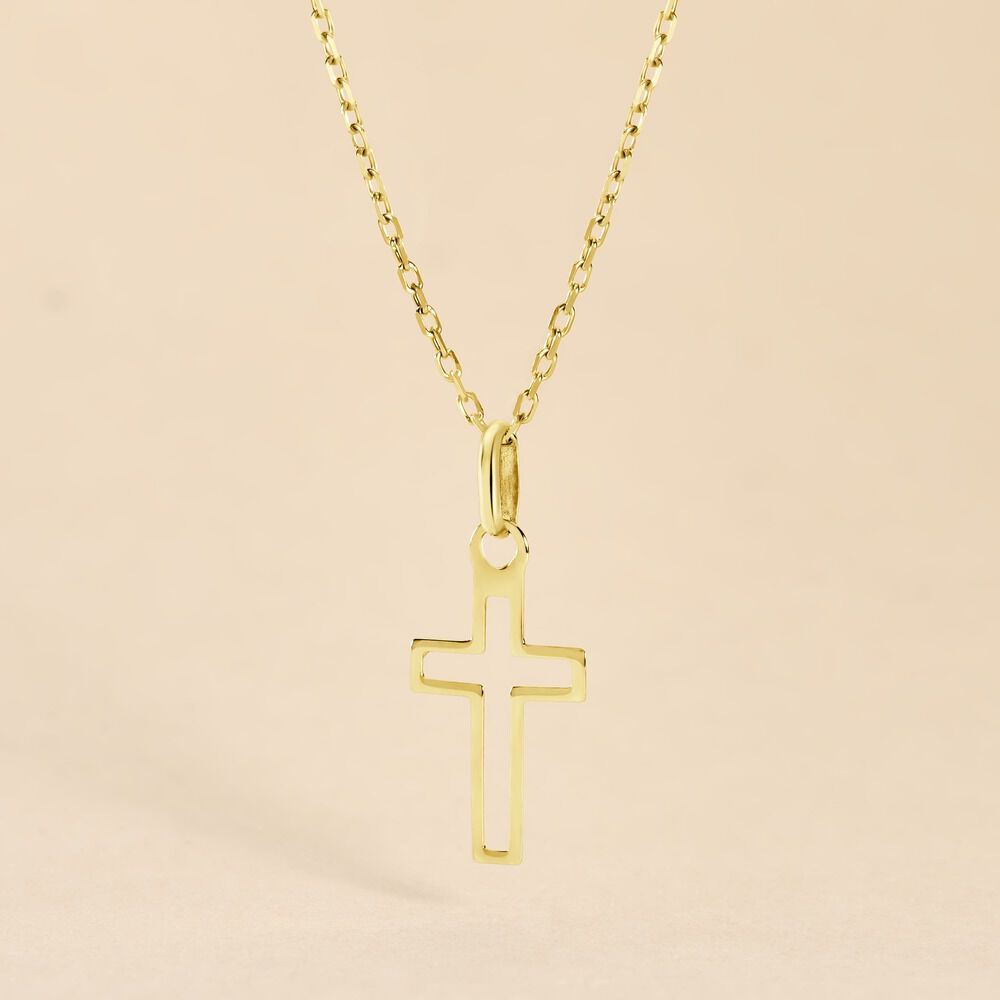 Pendentif Aimee Croix Or Jaune - Pendentifs Famille | Marc Orian