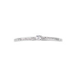 Bague Solitaire Alexandra Or Blanc Diamant - Parures de mariage Femme | Marc Orian