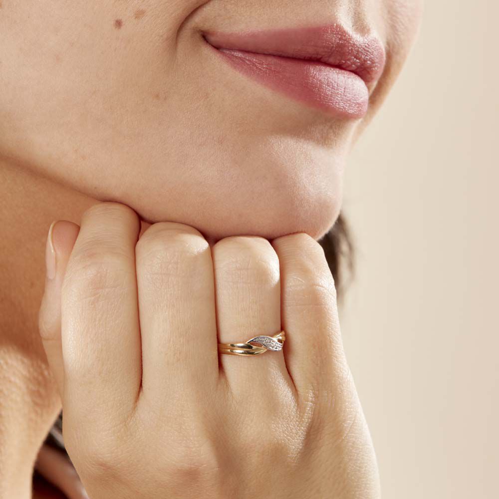 Bague Amayas Or Bicolore Diamant - Bagues pierres précieuses Femme | Marc Orian