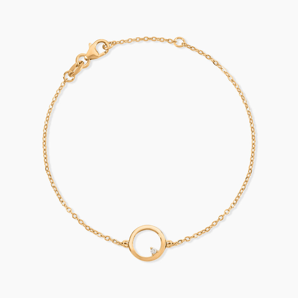 Bracelet Plaqu&eacute; Or Kaspar Oxyde De Zirconium - Bracelets fantaisie Femme | Marc Orian