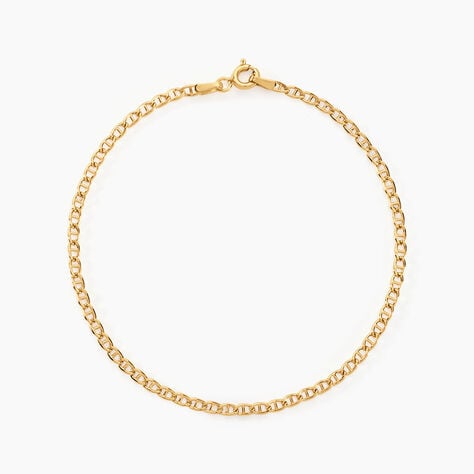 Bracelet Capucin Or Jaune Maille Marine Plate - Bracelets mailles Femme | Marc Orian