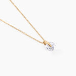 Collier Nelina Plaqu&eacute; Or Jaune Oxyde De Zirconium - Colliers avec pierres Femme | Marc Orian