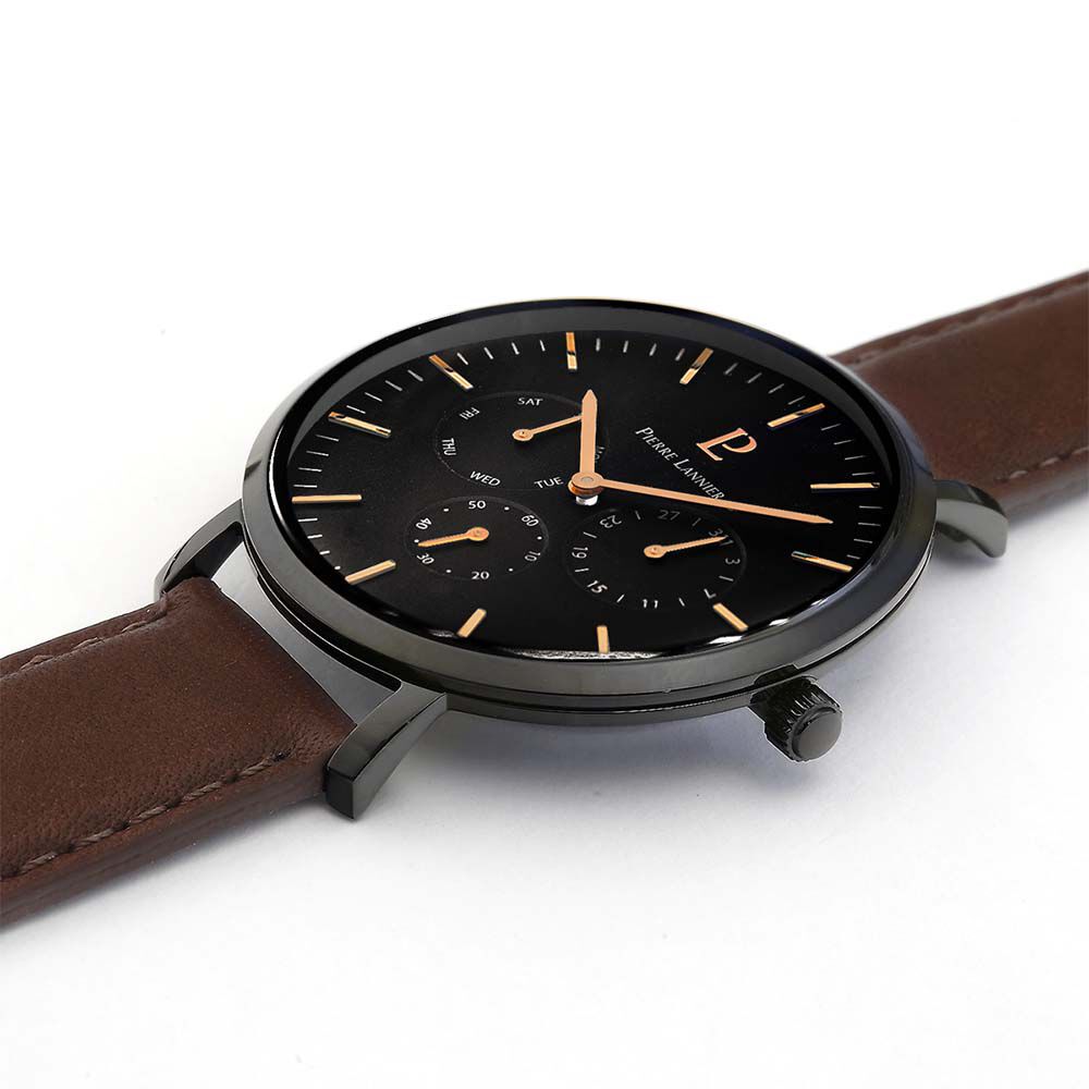 Montre Pierre Lannier Echo Noir - Montres classiques Homme | Marc Orian
