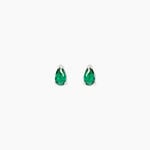 Boucles D'Oreilles Puces Ma&euml;llys Argent Blanc Oxyde De Zirconium - Puces Femme | Marc Orian