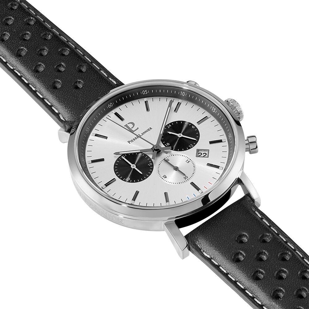 Montre Pierre Lannier Baron Argenté - Montres étanches Homme | Marc Orian