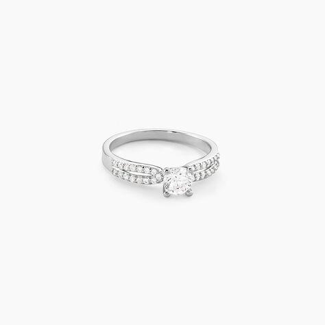 Bague Solitaire Solitea Argent Blanc Oxyde De Zirconium - Solitaires Femme | Marc Orian
