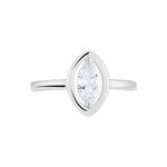 Bague Aron Argent Blanc Oxyde De Zirconium - Bijoux fantaisie Femme | Marc Orian