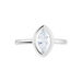 Bague Aron Argent Blanc Oxyde De Zirconium - Solitaires Femme | Marc Orian