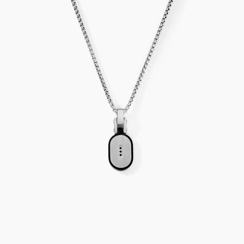 Collier Dax Acier Bicolore Oxyde De Zirconium - Colliers avec pierres Homme | Marc Orian