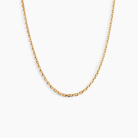 Chaîne Igoa Maille Forçat Diamantee Or Jaune - Chaines Femme | Marc Orian