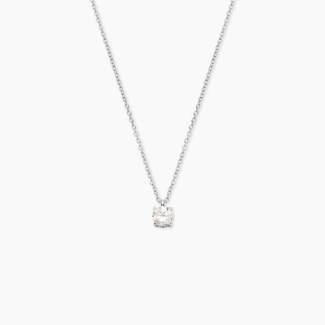 Collier Solitaire Argent Lylwenn - Colliers solitaires Femme | Marc Orian