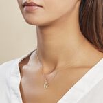 Pendentif Hadia Ange Ovale Or Jaune - Bijoux personnalis&eacute;s Famille | Marc Orian