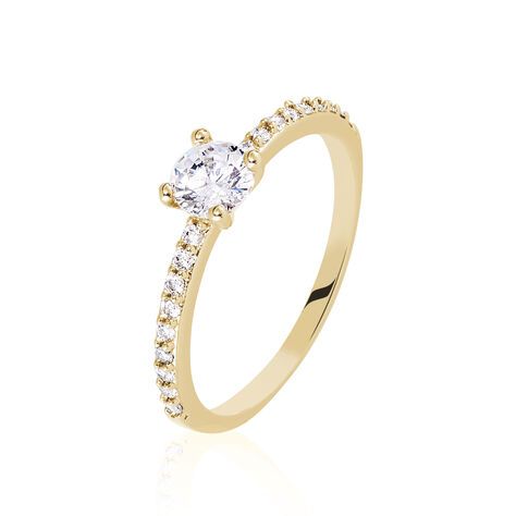 Bague Solitaire Mireilla Plaqué Or Jaune Oxyde De Zirconium - Bagues Solitaire Femme | Marc Orian