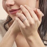 Alliance Hera Or Blanc Diamant - Alliances avec pierres Femme | Marc Orian