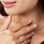 Cha&icirc;ne Igoa Maille For&ccedil;at Diamantee Or Jaune - Chaines Femme | Marc Orian