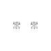 Boucles D'oreilles Puces Victoria Or Blanc Diamant - Puces Famille | Marc Orian