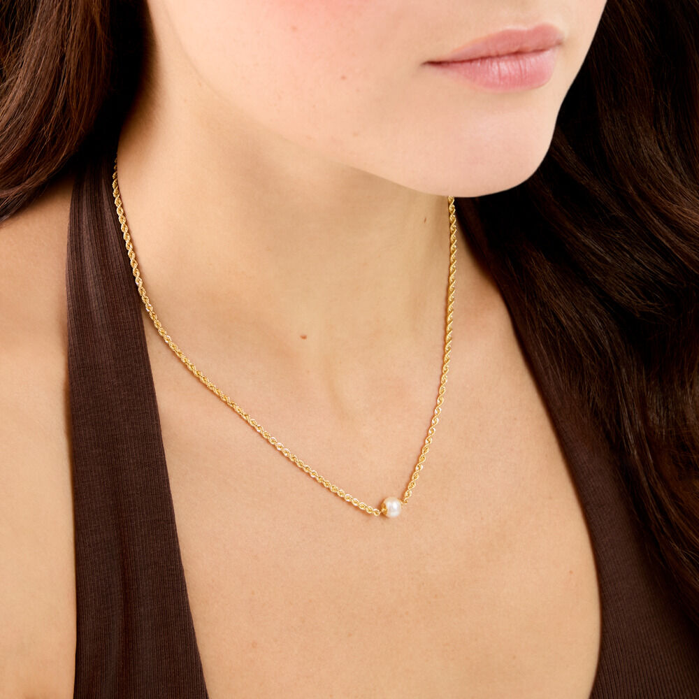 Collier Jerry Or Jaune Perle De Culture - Colliers avec pierres Femme | Marc Orian