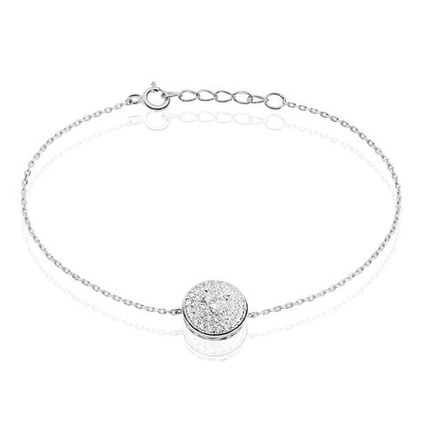 Bracelet Lumineuse Argent Blanc Oxyde De Zirconium - Bracelets chaînes Femme | Marc Orian