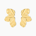 Boucles D'oreilles Puces Myria Acier Jaune - Puces Femme | Marc Orian