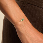 Bracelet Pierrine Argent Dor&eacute; A L'Or 750/1000 Aventurine - Bracelets cha&icirc;nes Femme | Marc Orian