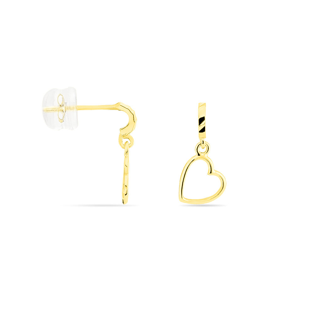 Boucles D'oreilles Pendantes Anne-maudae Pendantes Coeurs Or Jaune - Pendantes Femme | Marc Orian