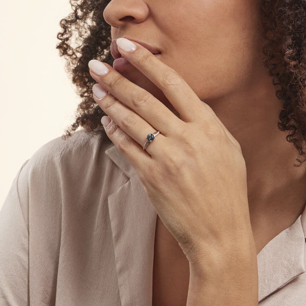 Bague Or Jaune Sabiniano Topaze Oxydes De Zirconium - Bagues pierres fines Femme | Marc Orian
