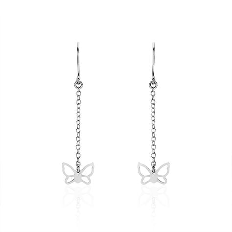 Boucles D'oreilles Pendantes Graziella Argent Blanc - Pendantes Femme | Marc Orian