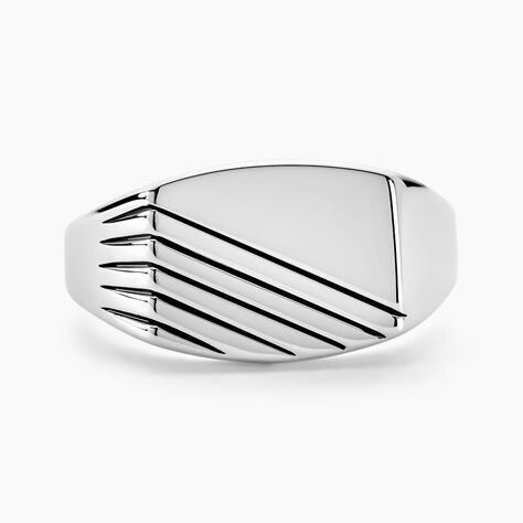 Chevalière Robin Argent Blanc - Chevalières Homme | Marc Orian