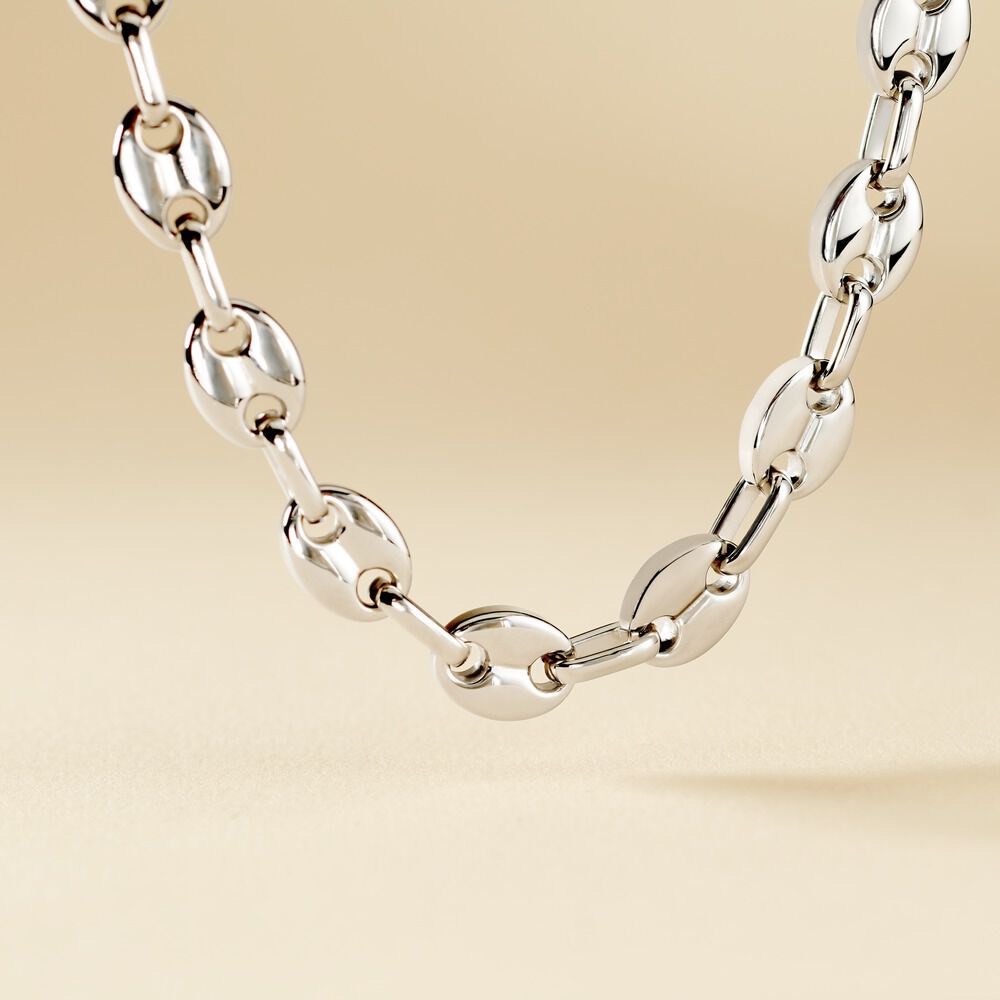 Collier Cadia Acier Blanc - Colliers Homme | Marc Orian