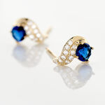 Boucles D'oreilles Puces Tyana Plaqu&eacute; Or Jaune Oxyde De Zirconium - Puces Femme | Marc Orian