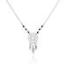 Collier Dream Catcher Argent Blanc Pierre De Synthese - Colliers avec pierres Femme | Marc Orian