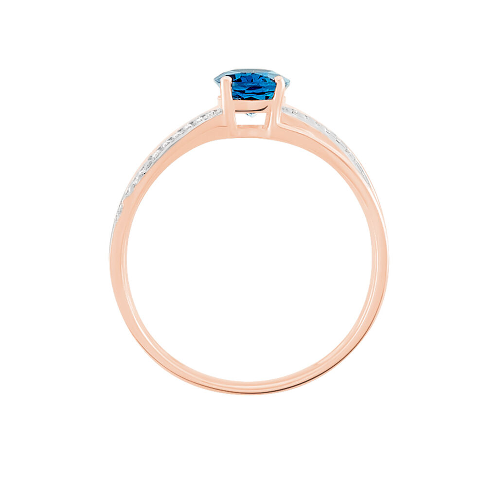 Bague Sare Or Rose Topaze Et Oxyde De Zirconium - Bagues Femme | Marc Orian