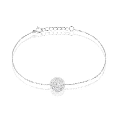Bracelet Angeles Argent Blanc Oxyde De Zirconium - Bracelets Medailles Femme | Marc Orian