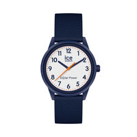 cadran bleu fond blanc bracelet silicone bleu