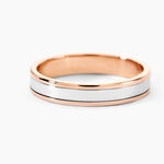 Alliance Hevan Ruban Or Bicolore - Alliances duo Unisex | Marc Orian