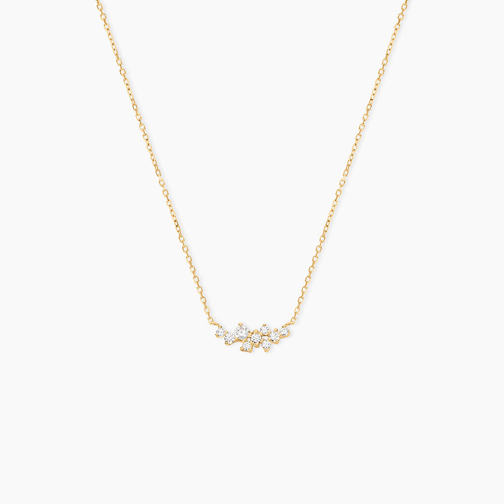 Collier Niu Or Jaune Oxyde De Zirconium - Colliers avec pierres Femme | Marc Orian