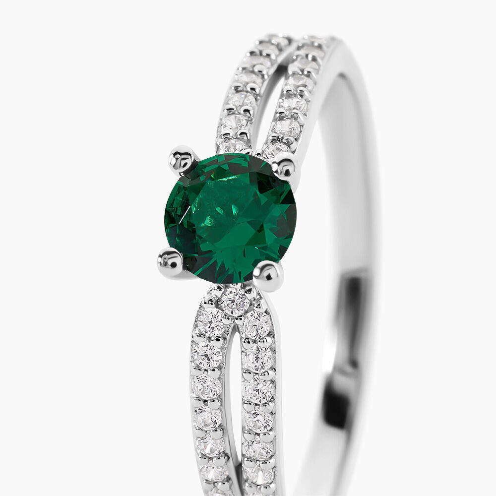 Bague Solitea Argent Blanc Oxyde De Zirconium - Bijoux fantaisie Femme | Marc Orian