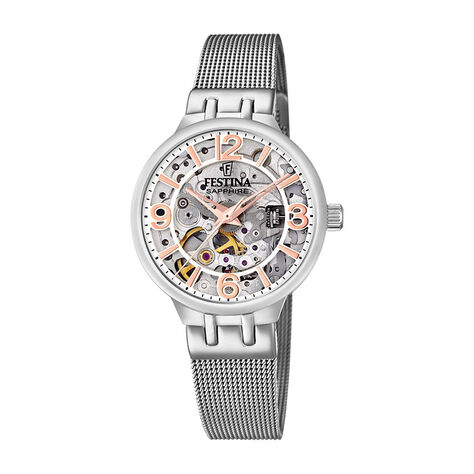 Montre Festina Automatic Argenté - Montres automatique Femme | Marc Orian
