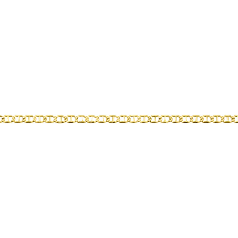 Collier Capucin Or Jaune Maille Marine Plate - Chaines Homme | Marc Orian