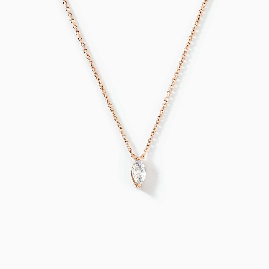 Collier Giulette Argent Rose Oxyde De Zirconium - Colliers avec pierres Femme | Marc Orian