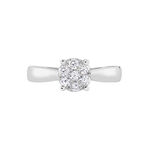 Bague Solitaire Charlene Or Blanc Diamant Synthetique - Parures de mariage Femme | Marc Orian
