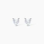 Boucles D'oreilles Puces Argent Blanc Schull Oxydes De Zirconium - Puces Femme | Marc Orian