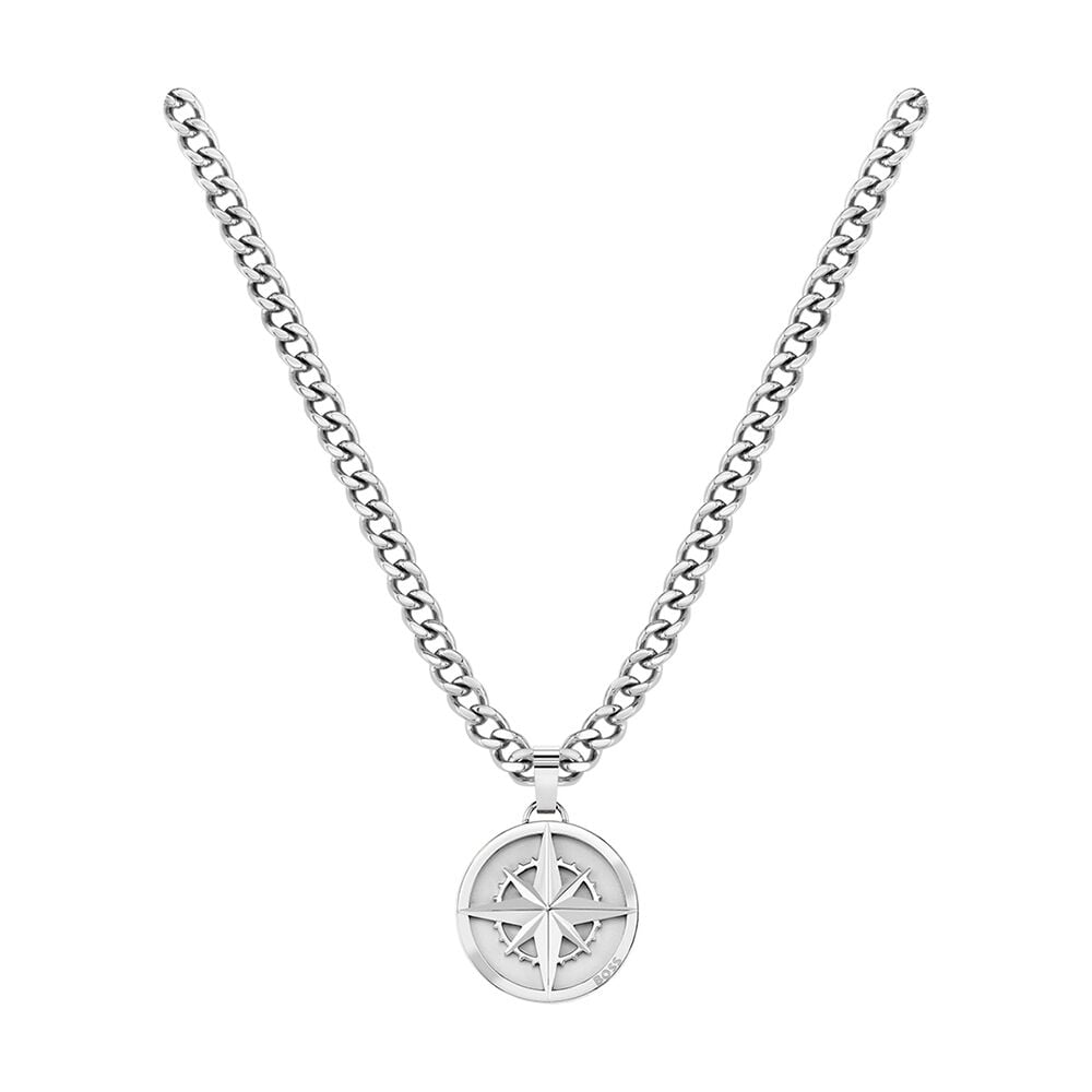 Collier Boss North Acier Blanc - Colliers Homme | Marc Orian