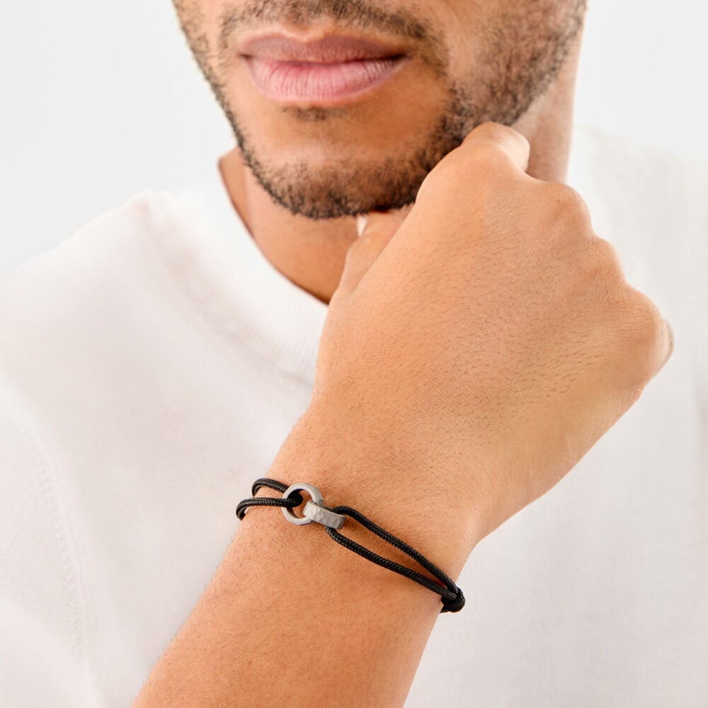 Bracelet Titane Gris Diamant - Bracelets cha&icirc;nes Homme | Marc Orian