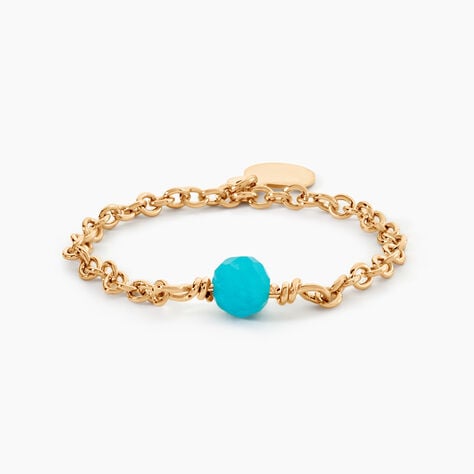 Bague Calliope Plaqu&eacute; Or Dor&eacute; Amazonite - Bijoux fantaisie Femme | Marc Orian