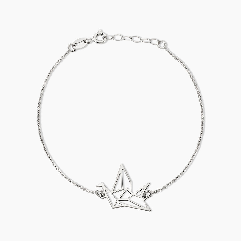 Bracelet Colombe Argent Blanc - Bracelets fantaisie Femme | Marc Orian